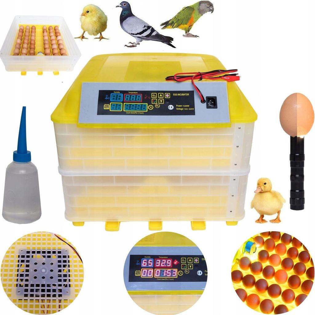 Automatic Incubator for 112 Eggs 120W Hatcher
