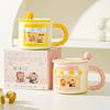 Cute Cartoon Mug Home Drinking Water Cup Office Ceramic Coffee Cup Cute High Looking Couple Water Cup