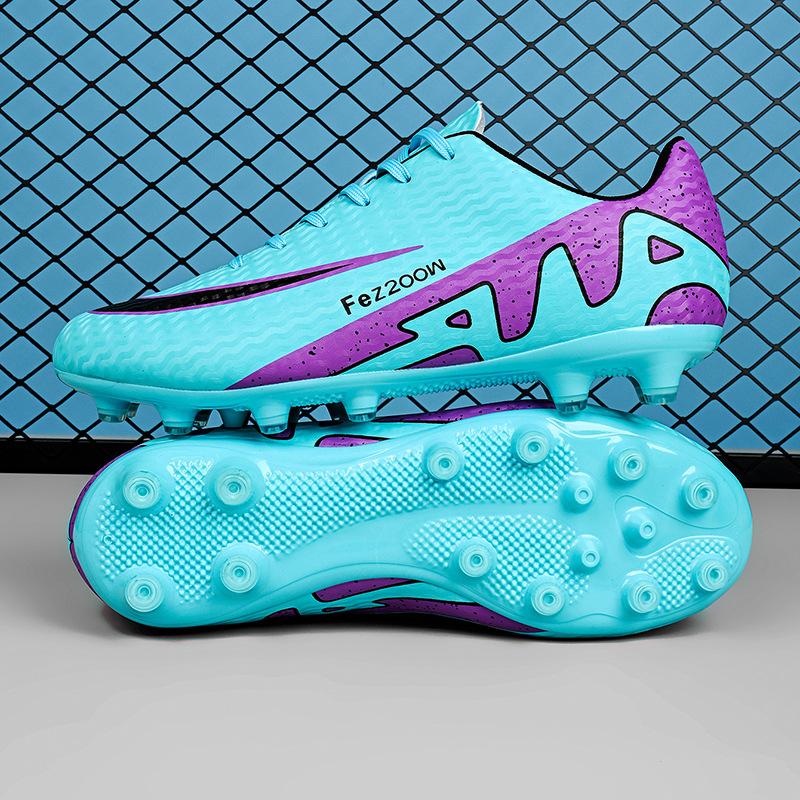 

Футбольные бутсы с высоким верхом tf шипы искусственный газон FG шипы кожаные ноги мужчины и женщины дети молодежь мандариновая утка тренировочная обувь 33