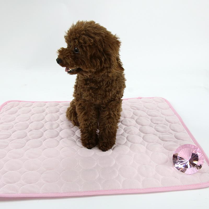 Summer Pet Cooling Mat Cold Ice Silk Cooling Mat  Dog and Cat Mat  Home Car Pet Sofa Cushion Supplies