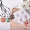 Hemisphere Gem Epoxy Mold for DIY Jewelry Craft Making with Screw Ring Kit