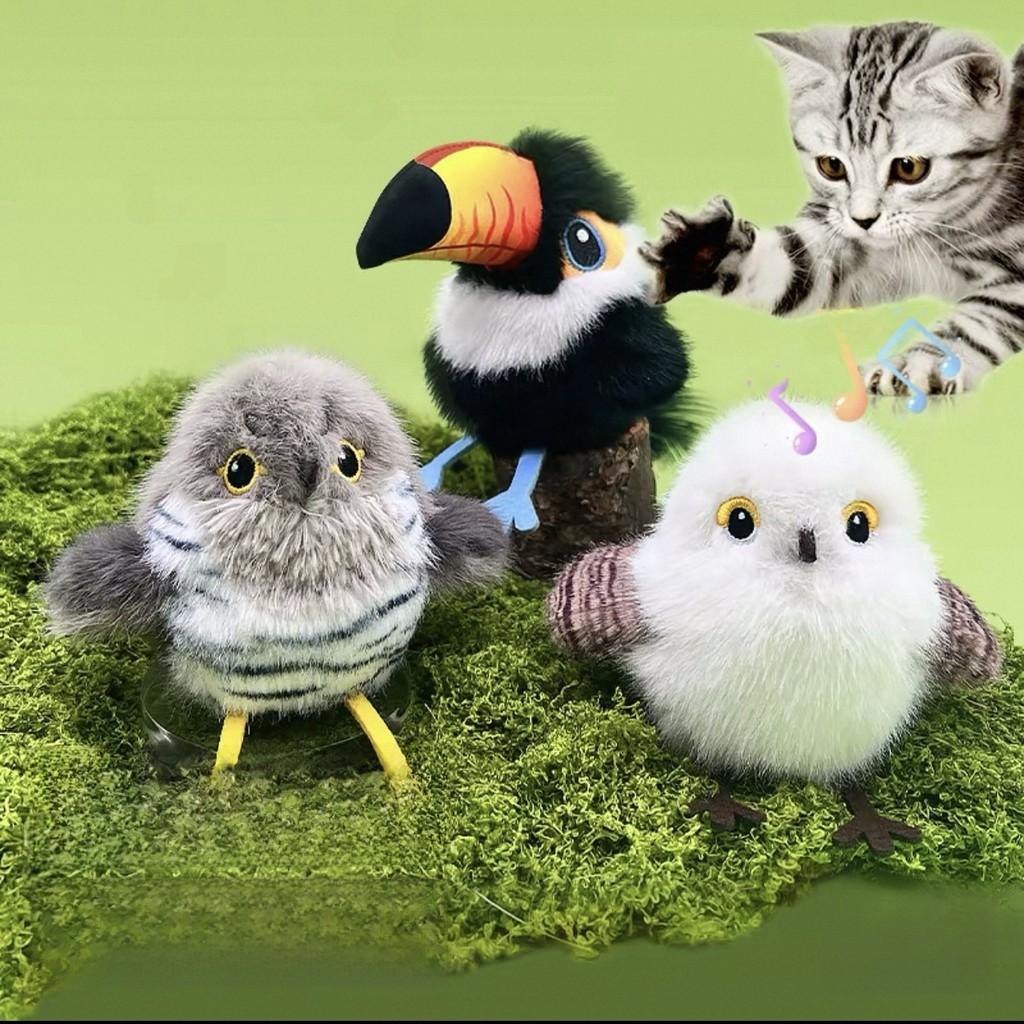 Interactive Plush Cat Toy With Sound And Motion For Indoor Play And Enrichment