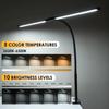 LED Desk Lamp 3 Color Mode Dimmable Double Heads Eye Protection PC Monitor Light USB Table Lamps Reading Lights for Office Lamp