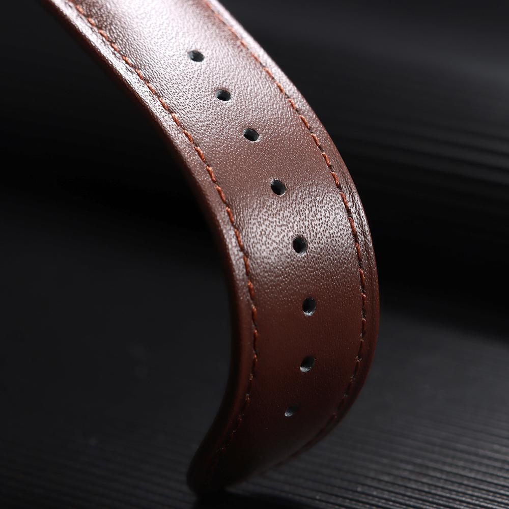 New Calfskin Leather Strap 12mm 14mm 16mm 18mm 20mm 22mm 24mm Bracelet for Samsung Watch4/5/6/7 40mm 44mm Classic Universal Band