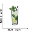 Freshly Squeezed Juice Embroidery Cloth Sticker Bag Decoration Beverage Cup Computer Embroidery Label Ironing Lemonade Patch Sticker