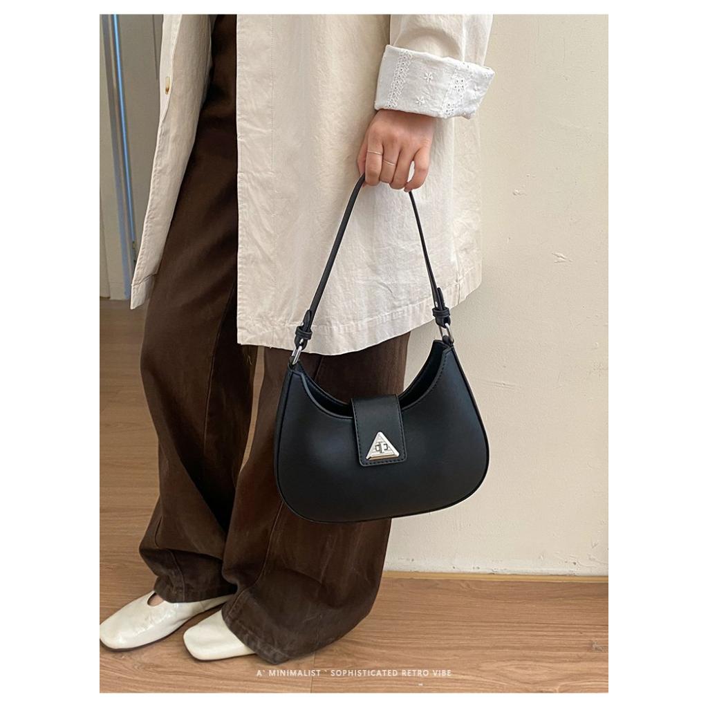 Shoulder Bag Women PU Minimalist Underarm Daily Commute
