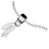 APM Monaco Love adjustable pavé heart sterling silver bracelet women's silver AB5699OX