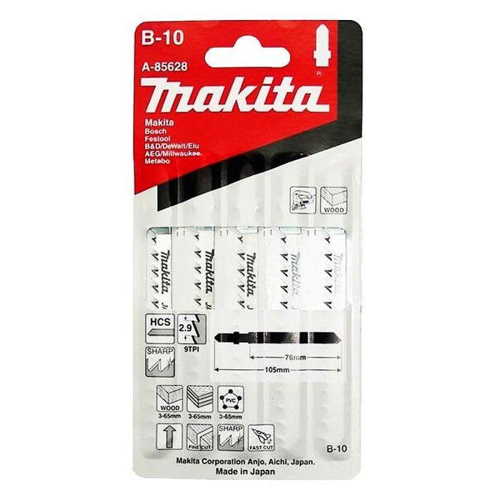 Lame de scie rapide et propre pour bois - MAKITA - Dent/pouce 9 - Longueur utile 76 mm - Lot de 5 lames
