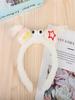Spring and Summer New Ugly Baby Headband Weird Ears Cute Headband Girl Heart Dopamine Cartoon Plush Funny Headband Hair Accessories Headdress for Wome