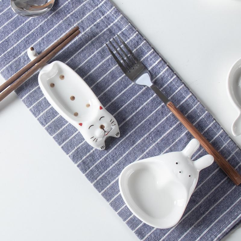 Kreative Cartoon Geprägte Keramik Saucenschale - Mini Niedliche Hot Pot Dipping- & Snackschale