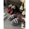 Men's & Women's Winter Fleece-Lined Slip-On Slippers with Cartoon Shark Design - High Quality Non-Slip EVA Sole, Thickened Warm PU Upper for Indoor