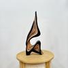 Drewniana Trójwymiarowa Zakrzywiona Artystyczna Dekoracja Półka na Książki Dekoracja Pokoju Ozdoby na Biurko Nieregularny Kształt Dzieło Sztuki