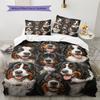 Set Copripiumino Trapuntato con Fantasia Cane di San Bernardo Federa Decorazione per la Casa Regalo (1 * copripiumino + 2 * federa, senza nucleo)