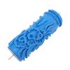 Patterned Paint Roller for Wall Decoration 5 Inch Classic Floral Embossing Texture Rubber Roller