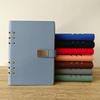 A5 6-Hole Hollow Leaf Binder Business Notebook with Oil Edge - Custom Logo Option Available