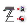 Bureau Gaming HUZARO Hero 4.8 Noir RGB - Éclairage LED, Plateau 160 Cm, Finition Carbone, Supports Casque Et Gobelet, Ergonomique