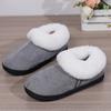Fashion Rimocy Winter Soft Suede Plush Slippers Women Warm Paded Thicken Cotton Shoes Woman Flat Bottom Wrap Heel Slides Home Shoes