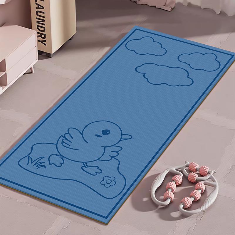 Covoraș de fitness silențios, antiderapant, cu absorbție a șocurilor, pentru sărituri în interior, alergare, dans și yoga