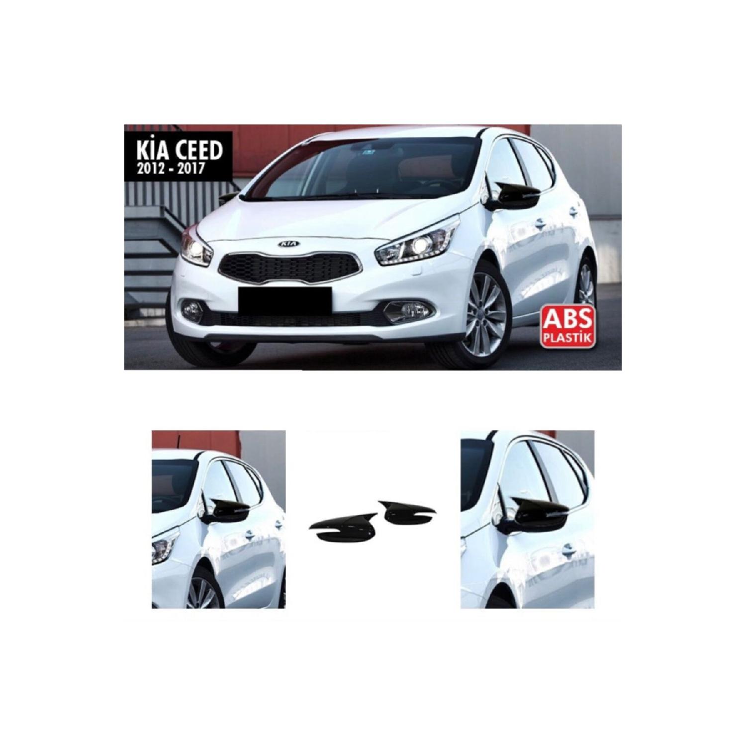 

Чехол для зеркала, совместимого с Kia Ceed, зеркало Бэтмена в период 2012-2017 годов, глянцевый черный