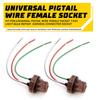 Pigtail Wire Female Socket 7443 Two Harness Brake Turn Signal Reverse Backup EOA