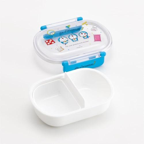 Skater Kids' Lunch Box, 1 Tier, 360ml, with Inner, Dome-Shaped, Fluffy Meal Container, Antibacterial, Made In Japan, Doraemon Line Design, Sanrio QAF2