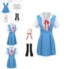 Gk-o Anime Ayanami Rei Asuka Langley Sohryu School Uniform Cosplay Costume Polyester Material Authentic To Character Look