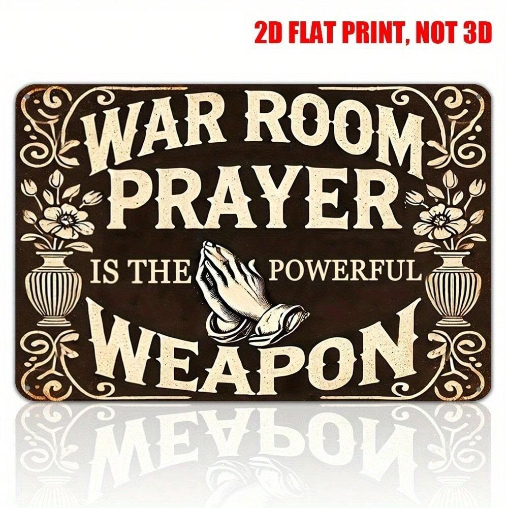 Vintage Metal Prayer Sign Rustic Wall Decor Art 20x30