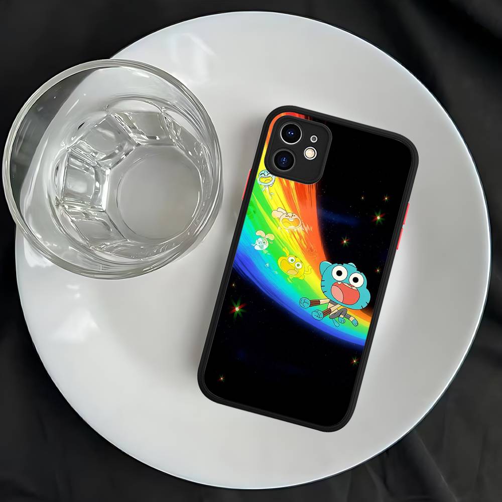 The A-Amazing W-World Of G-Gumball Phone Case For iPhone 13 12 X XS MAX Pro Max 16 15 11 14 Pro Max Shockproof Matte Cover