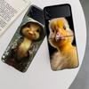 Yellow Duck Phone Case For Samsung Z Flip 7 6 5G Galaxy Z Flip 5 4 3 Black Hard Cell Cover Luxury PC Shell Coque