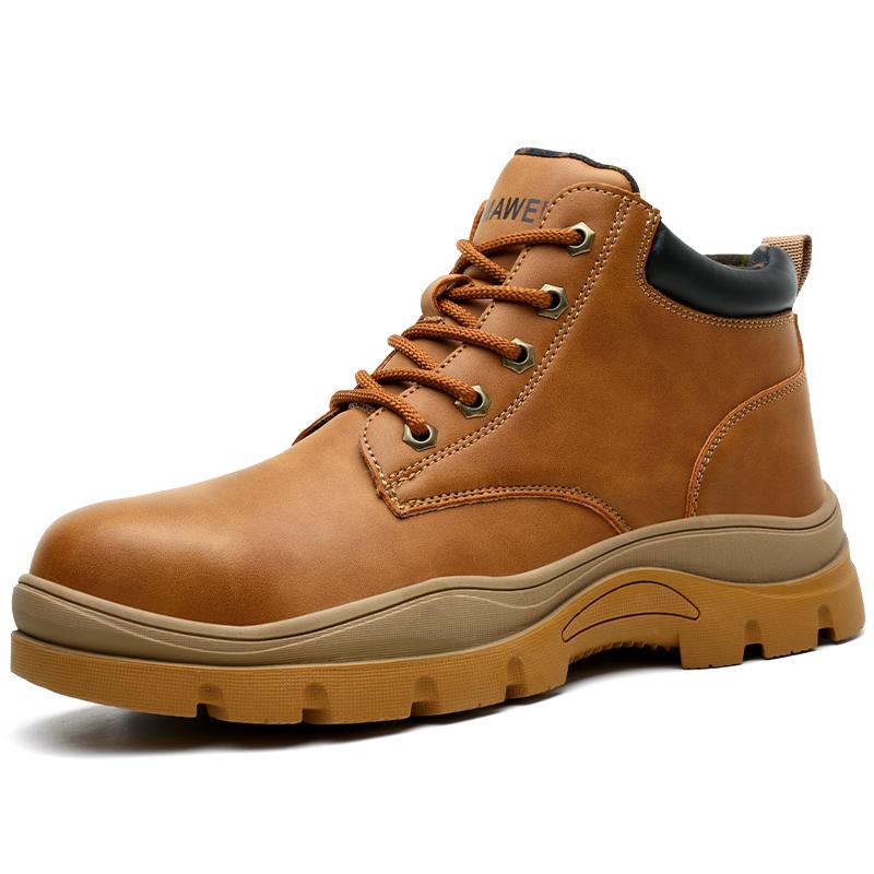 Steel Toe Shoes for Men Indestructible Work Boots Waterproof Safety Shoes Working Anti-Drop Anti-Puncture Protective Sneakers