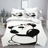 Panda Duvet Cover Set 3D Children'S Bedding Set Cotton Covers 3-Piece 1 Quilt Cover 100% Polyester Home Decor