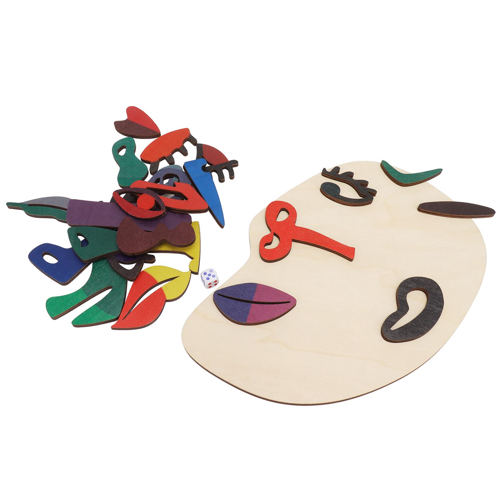 

Детская деревянная доска-пазл 26 блоков в форме лица Развивает воображение Сопоставление лиц Сделай сам Обучающая игрушка