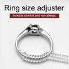5 Stück/Set Ringgrößenversteller Unsichtbare Weiche Textur Bequem zu Tragen Schmuckschutz Spiralförmiger Silikonstraffer für Lockere Ringe