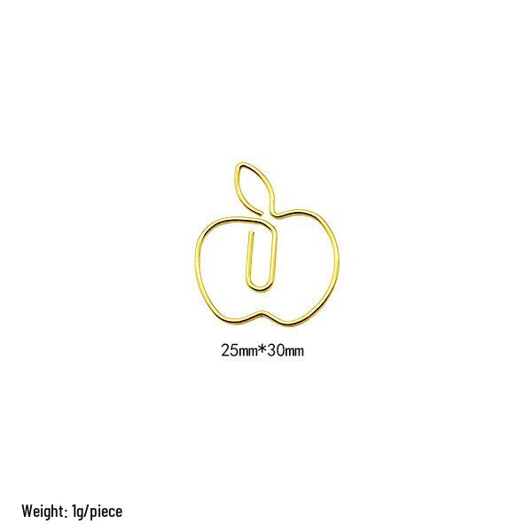 Electroplated Cartoon Insect & Plant Paper Clip Set for Organization