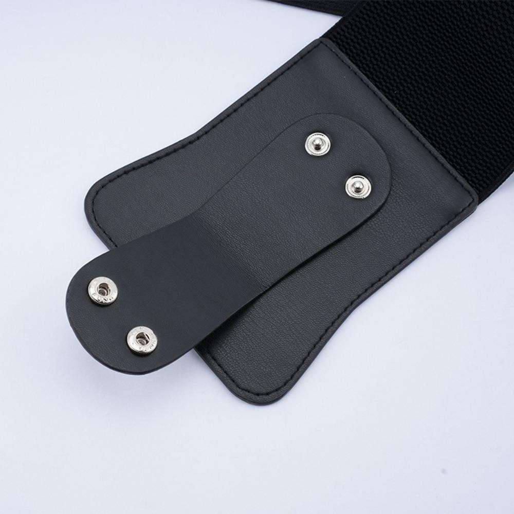 Trendy Leather Waist Cover Luxury Elastic Waist Cover High Quality Trouser Dress Belts