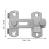 4pcs Sliding Barn Door Lock Stainless Steel Gate Latches Flip Latch Safety Door Bolt Lock Latch for Barn Door Cabinet Window
