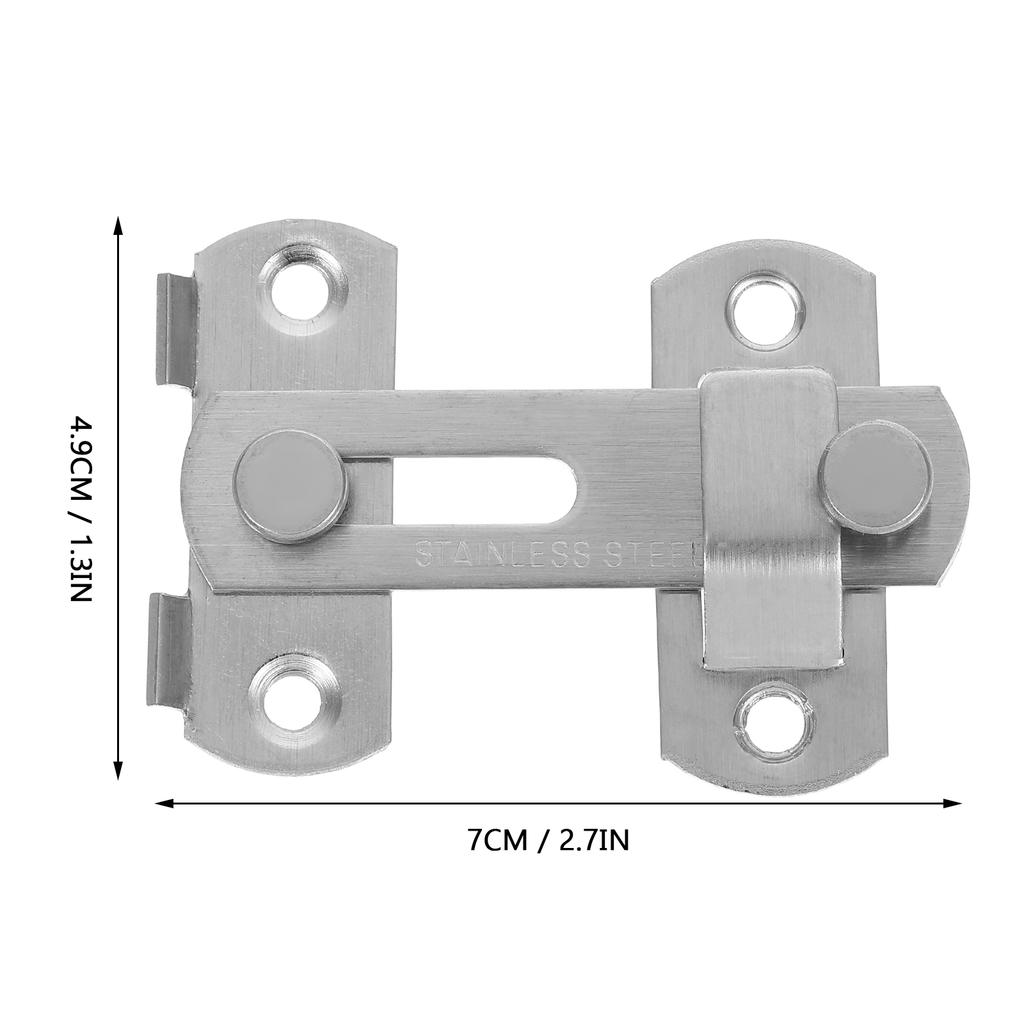 4pcs Sliding Barn Door Lock Stainless Steel Gate Latches Flip Latch Safety Door Bolt Lock Latch for Barn Door Cabinet Window
