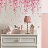 30*90cm Pink Flower Wall Stickers for Living Room Bedroom Background Wall Decor Room Daughter Room Wall Decal Kitchen Wallpaper