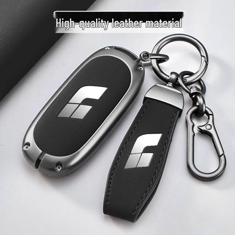 Ideal L6-L9 Key Case: Premium Full-Coverage Metal Shell for Car Accessories, Suitable for Men and Women.