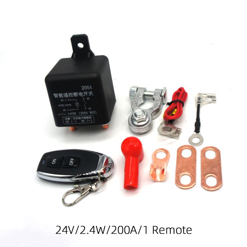 Universal Battery Switch Relay 12V 24V 120A 200A 250A Wireless Remote Control Disconnect Cut Off Isolator Master Switches
