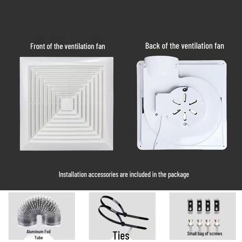 Deckenventilator für Küche & Bad, geräuscharm