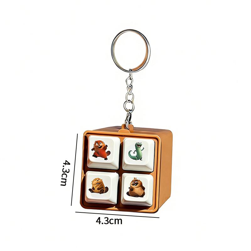 3D Printed Cute Green Lizard TOM Ornament Creative Desktop Decoration Acrylic Keychain Bags Pendent Anime Movie Merchandise Gift