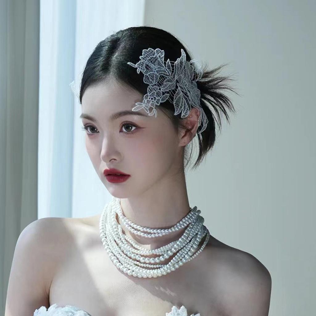 Retro Bride Flower Headwear DIY Handmade Bridal Veil Accessories for Dress Hairstyle Making Tools