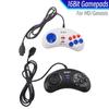 Wit Zwart 9-pins Bekabelde Gamepads voor Sega MegaDrive Gameconsole 16-bits Controller voor Genesis MD Gamepad Handvat Ondersteuning Turbo