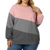Plus Size Sweatshirt For  Women Oversized Crewneck Long Sleeve Pullover Tops