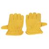 Garden Cowhide Gloves Wear Resistance Full Finger Leather Gloves for Outdoor CyclingM