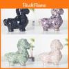 Resin Animal Figurine Decor With Crystals For Home Office And Gift Use