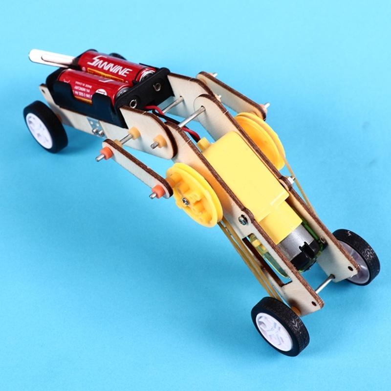 Wood Worm Robot Toy Wood Puzzle Assemble Toy Child Science Educational Toy Physics Experiment Set for Kid 7-14