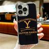 Y-Yellowstones TV Soft Phone Case For iPhone 15 16 17 Air 14 Pro Max 16E Plus 13 12 Mini Plating Anti-Fall Fundas