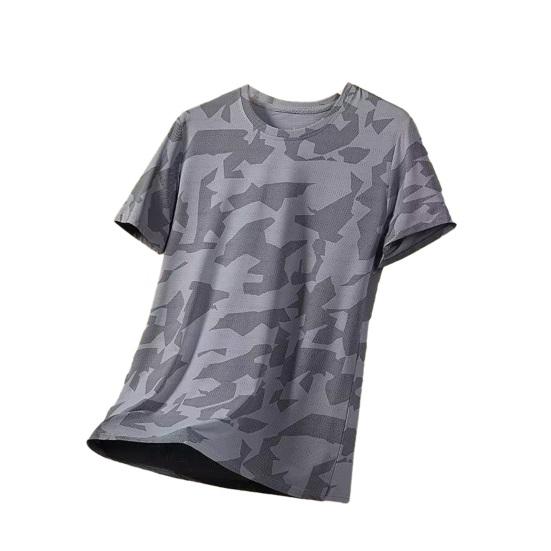 Men Cooling T-shirt Breathable Loose Fit Summer T-Shirt Stylish Quick Drying Athletic Tee Shirt for Gym Beach Street
